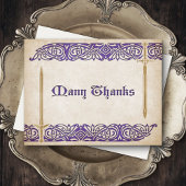 Schwerter Celtic Wedding Dankeskarte