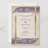 Schwerter Celtic Wedding Einladung (Vorderseite)