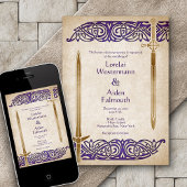 Schwerter Celtic Wedding Einladung