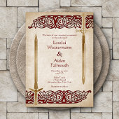 Schwerter Celtic Wedding Einladung