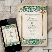 Schwerter Celtic Wedding Einladung