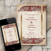 Schwerter Celtic Wedding Einladung