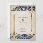 Schwerter Celtic Wedding Einladung (Vorderseite)