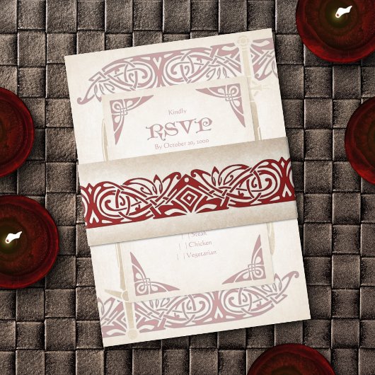 Schwerter Celtic Wedding Einladungsbanderole