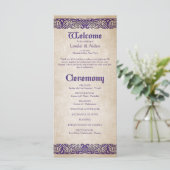 Schwerter Celtic Wedding Program (Stehend Vorderseite)