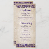 Schwerter Celtic Wedding Program (Vorne/Hinten)