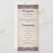 Schwerter Celtic Wedding Program (Vorderseite)