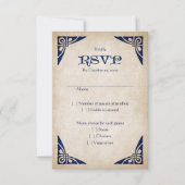 Schwerter Celtic Wedding RSVP Karte (Vorderseite)