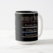 Schwerter der Dresdner Fans Zweifarbige Tasse (VorderseiteRechts)