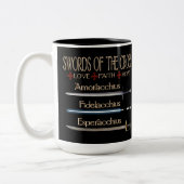 Schwerter der Dresdner Fans Zweifarbige Tasse (Links)