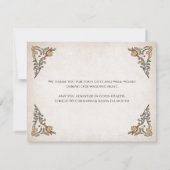 Schwerter Gamer Fantasy Wedding Dankeskarte (Rückseite)