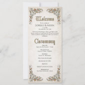 Schwerter Gamer Fantasy Wedding Program (Vorderseite)