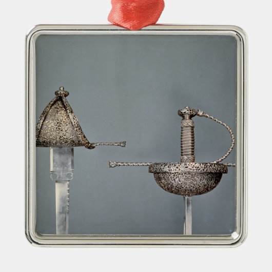 Schwerter: Schale-hilted Rapier des gemeißelten Ornament Aus Metall (Vorne)