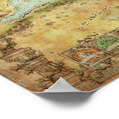 Schwerter von Kos: Karte der Mittelmeerkampagne Poster (Ecke)