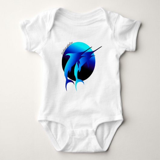Schwertfisch Baby Strampler (Vorderseite)