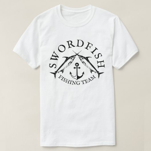 Schwertfisch-Fischerteam T-Shirt (Design vorne)