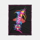 Schwertfisch Fleecedecke (Vorderseite)