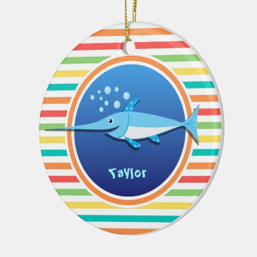 Schwertfisch; Hellknollen Keramikornament (Links)