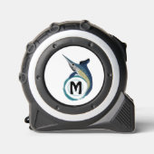 Schwertfisch Jumping Monogram Maßband (Vorderseite)