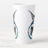 Schwertfisch Jumping Monogram Milchtasse (Vorderseite)