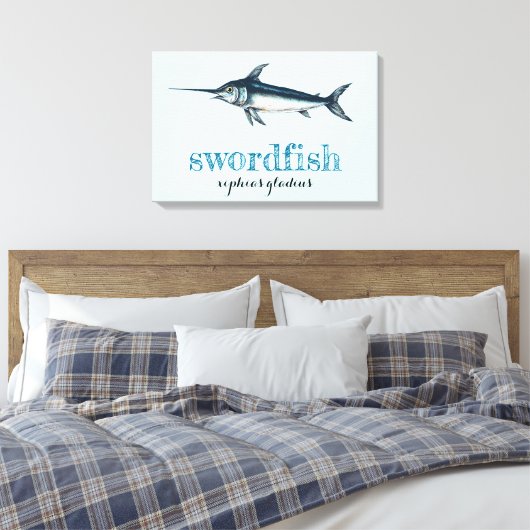 Schwertfisch Leinwand (Insitu (Schlafzimmer))