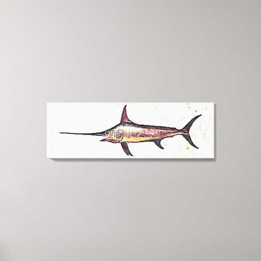 Schwertfisch Leinwanddruck (Vorderseite)