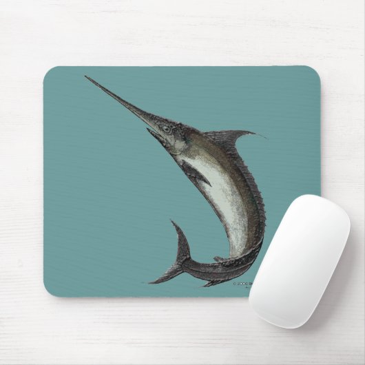 Schwertfisch-Mausunterlage Mousepad (Mit Mouse)