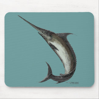 Schwertfisch-Mausunterlage Mousepad