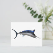 Schwertfisch Postkarte (Stehend Vorderseite)