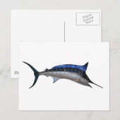 Schwertfisch Postkarte (Vorne/Hinten)