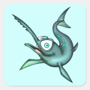 Schwertfisch Quadratischer Aufkleber