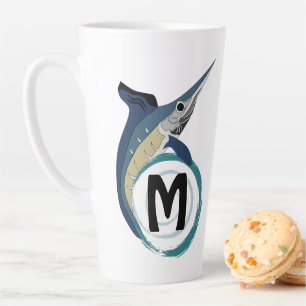 Schwertfisch-SpringMonogramm Milchtasse