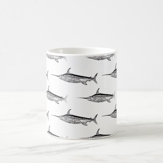 Schwertfisch-Tasse Kaffeetasse (Mittel)