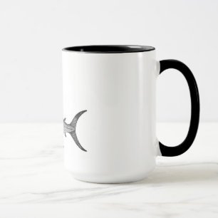 Schwertfisch-Tasse, wissenschaftliche Illustration Tasse
