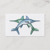 Schwertfisch-Visitenkarte Visitenkarte (Rückseite)