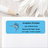 Schwertfischfisch Cartoon Illustration (Insitu)