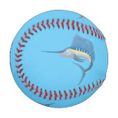 Schwertfischfisch Cartoon Illustration Baseball (Vorderseite Links)