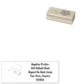 Schwertfischfisch Cartoon Illustration Gummistempel (Stempel)