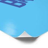 Schwertfischfisch Cartoon Illustration Poster (Ecke)