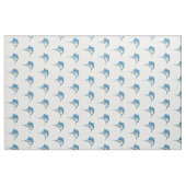 Schwertfischfisch Cartoon Illustration Stoff (Fat Quarter (45,7 x 55,9 cm))