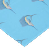 Schwertfischfisch Cartoon Illustration Tischdecke (Schrägansicht)