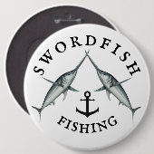 Schwertfischfischen Button (Vorne & Hinten)