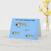 Schwertfischgrusskarte Karte (Gelbe Blume)