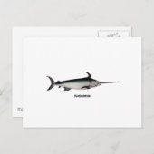 Schwertfischlogos Postkarte (Vorne/Hinten)