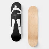 Schwertfrau Anime Girl Skateboard Deck (Vorderseite)