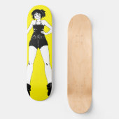 Schwertfrau Anime Girl Skateboard Deck (Vorderseite)