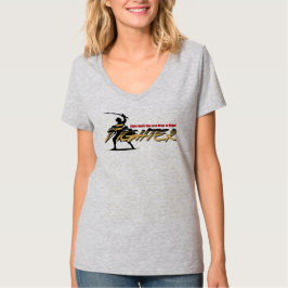 Schwertkämpfer | Damen V-Ausschnitt T-Shirt