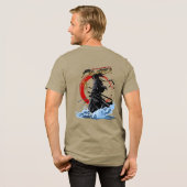 Schwertkämpfer | Langes Herrenoberteil Tri-Blend Shirt (Rückseite voll)