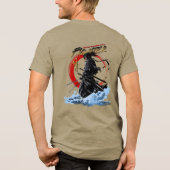 Schwertkämpfer | Langes Herrenoberteil Tri-Blend Shirt (Rückseite)