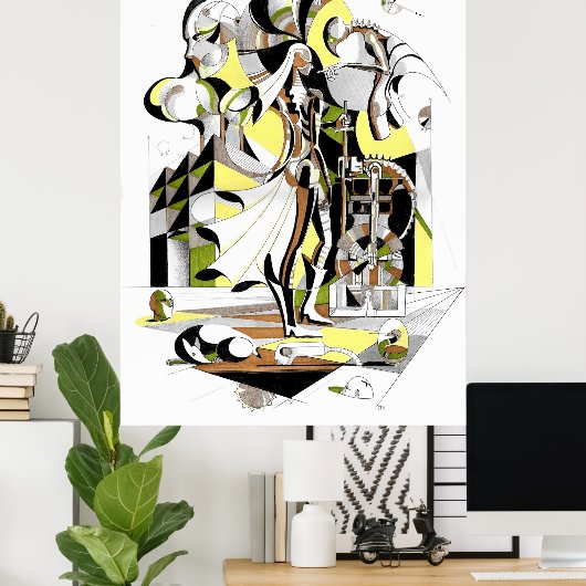 Schwertkunst Poster (Heimbüro)